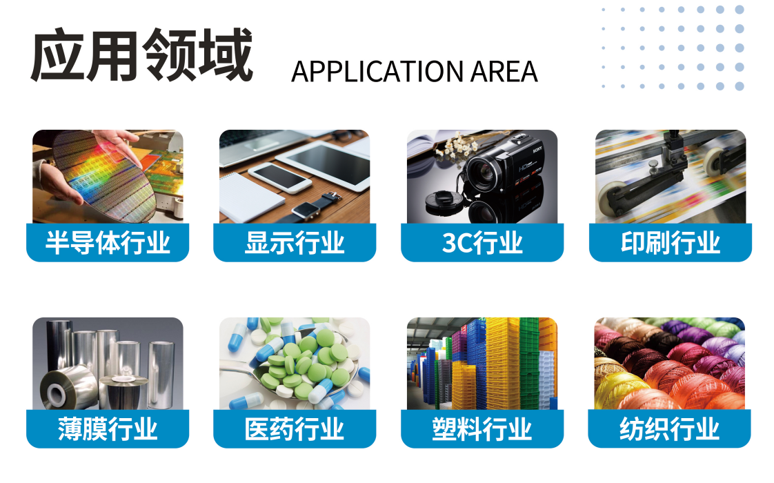 离子除静电行业应用 离子除静电行业应用