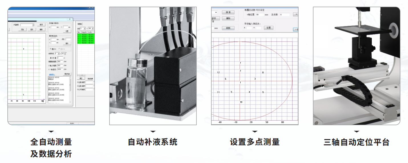全自动接触角测量仪自动测量及数据分析 全自动接触角测量仪自动测量及数据分析