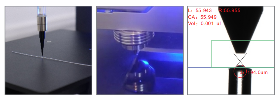 接触角测量仪测量图 接触角测量仪测量图